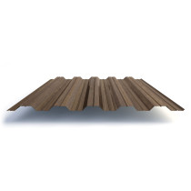 Профлист НС35 с покрытием ECOSTEEL® 0,5 мм, морёный дуб