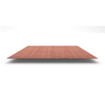 Плоский лист с полимерным покрытием ECOSTEEL®, толщина 0,50 мм, цвет кирпич