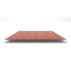 Плоский лист с полимерным покрытием ECOSTEEL®, толщина 0,50 мм, цвет кирпич