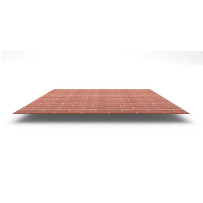 Плоский лист с полимерным покрытием ECOSTEEL®, толщина 0,50 мм, цвет кирпич