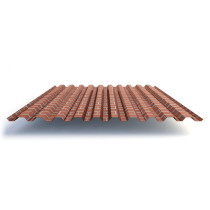 Профлист С21 с покрытием ECOSTEEL® 0,5 мм, кирпич