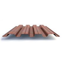 Профлист Н60 с покрытием ECOSTEEL® 0,5 мм, кирпич