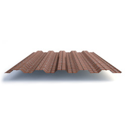 Профлист НС35 с покрытием ECOSTEEL® 0,5 мм, кирпич
