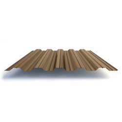 Профлист НС35 с покрытием ECOSTEEL® 0,5 мм, кедр