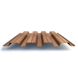 Профлист Н60 с покрытием ECOSTEEL® 0,5 мм, золотистый дуб