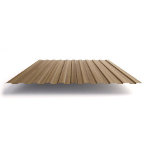 Профлист С8 с покрытием ECOSTEEL® 0,5 мм, кедр