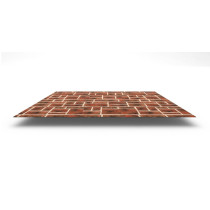 Плоский лист с полимерным покрытием ECOSTEEL®, толщина 0,50 мм, цвет кирпич рустик