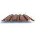 Профлист Н60 с покрытием ECOSTEEL® 0,5 мм, кирпич рустик