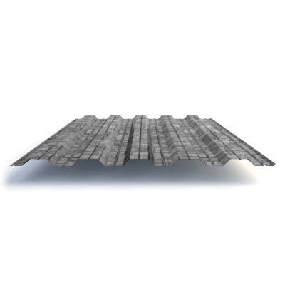 Профлист НС35 с покрытием ECOSTEEL® 0,5 мм, белый камень