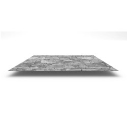 Плоский лист с полимерным покрытием ECOSTEEL®, толщина 0,50 мм, цвет белый камень