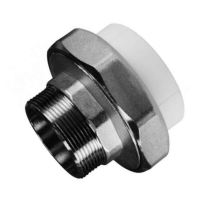 Муфта PP-R комбинированная разъемная белая НР Дн 20х1" VALFEX 10156125
