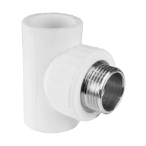 Тройник PP-R комбинированный белый НР Дн 20х1/2" VALFEX 10128020