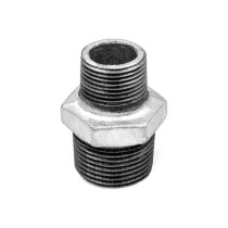 Ниппель переходной чугун оц Ду 20х15 (3/4"х1/2") НР, DN 20, 3/4 дюйма