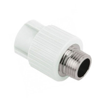 Муфта PP-R комбинированная белая НР Дн 20x1/2" RTP (РосТурПласт) 10662