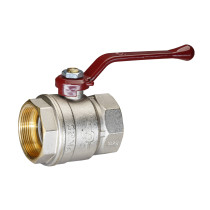 Кран шаровой латунный никель Temper Ду 50 (2”) PN25, ВН/ВН, рычаг 8850ВВР225, DN 50