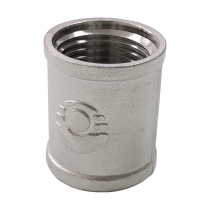 Муфта латунь никель Ду 15 (1/2") ВР Valfex VF.170.N.012, DN 15, 1/2 дюйма