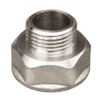 Переход латунь никель Ду 32х20 (1 1/4"х3/4") ВР/НР VALFEX VF.592.N.114.034, DN 32