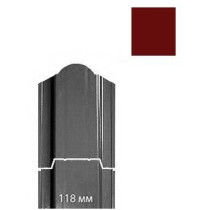 Штакетник 0,5х118 ПЭ RAL 3011 (полукруглый)