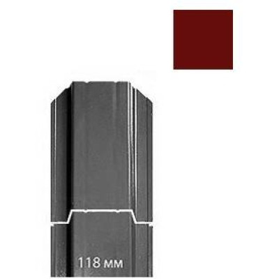 Штакетник 0,5х118 ПЭ RAL 3011 (прямой)