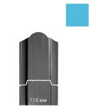 Штакетник 0,5х118 ПЭ RAL 5005 (полукруглый)