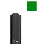 Штакетник 0,5х80 ПЭ RAL 6005 (полукруглый) (двусторонний)
