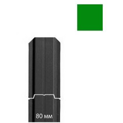 Штакетник 0,5х80 ПЭ RAL 6005 (прямой) (двусторонний)